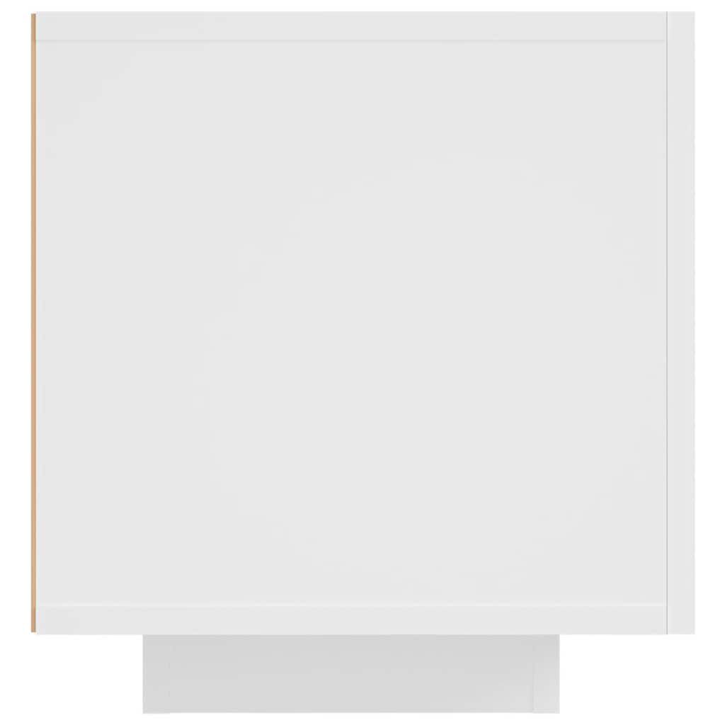 vidaXL TV Cabinet with LED Lights White 160x35x40 cm