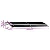 vidaXL Door Canopy Black 200x75 cm PC