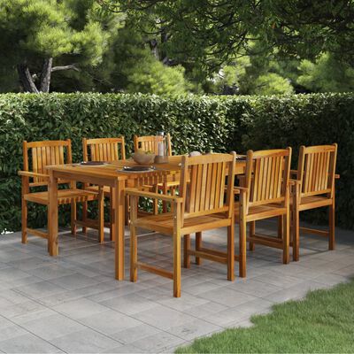 vidaXL Garden Table 200x100x74 cm Solid Wood Acacia, brown vidaXL Garden Table 200x100x74 cm Solid Wood Acacia