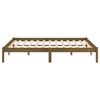 vidaXL Bed Frame without Mattress Honey Brown Solid Wood 200x200 cm