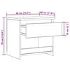 vidaXL Bedside Cabinets 2 pcs Concrete Grey 40x30x39 cm Engineered Wood