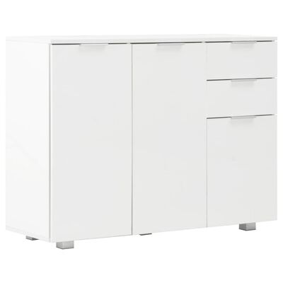 vidaXL Sideboard High Gloss White 107x35x80.5 cm, white vidaXL Sideboard High Gloss White 107x35x80.5 cm