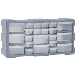 vidaXL Multi-drawer Organiser with 22 Drawers 49x16x25.5 cm