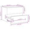 vidaXL Sink Cabinet Smoked Oak 60x38.5x45 cm Engineered Wood
