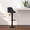vidaXL Bar Stool Black Velvet
