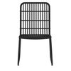 vidaXL 5 Piece Garden Dining Set Black