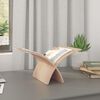 vidaXL Wooden Magazine Rack Floor Standing Natural