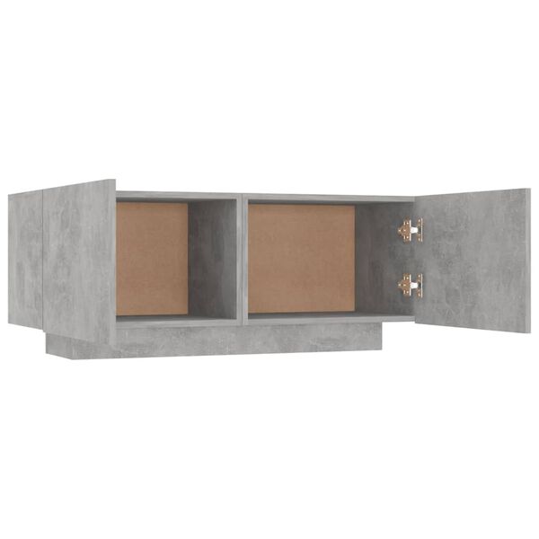 vidaXL TV Cabinet Concrete Grey 100x35x40 cm Engineered Wood