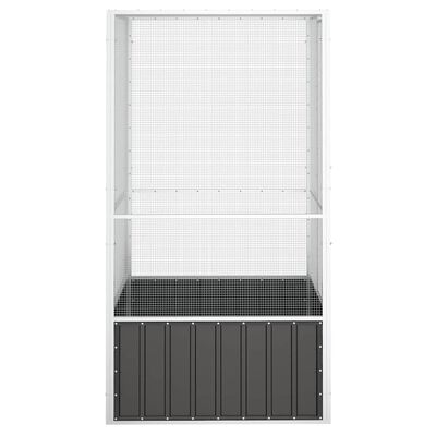 vidaXL Bird Cage Anthracite 111x107x211.5 cm Galvanised Steel, anthracite vidaXL Bird Cage Anthracite 111x107x211.5 cm Galvanised Steel
