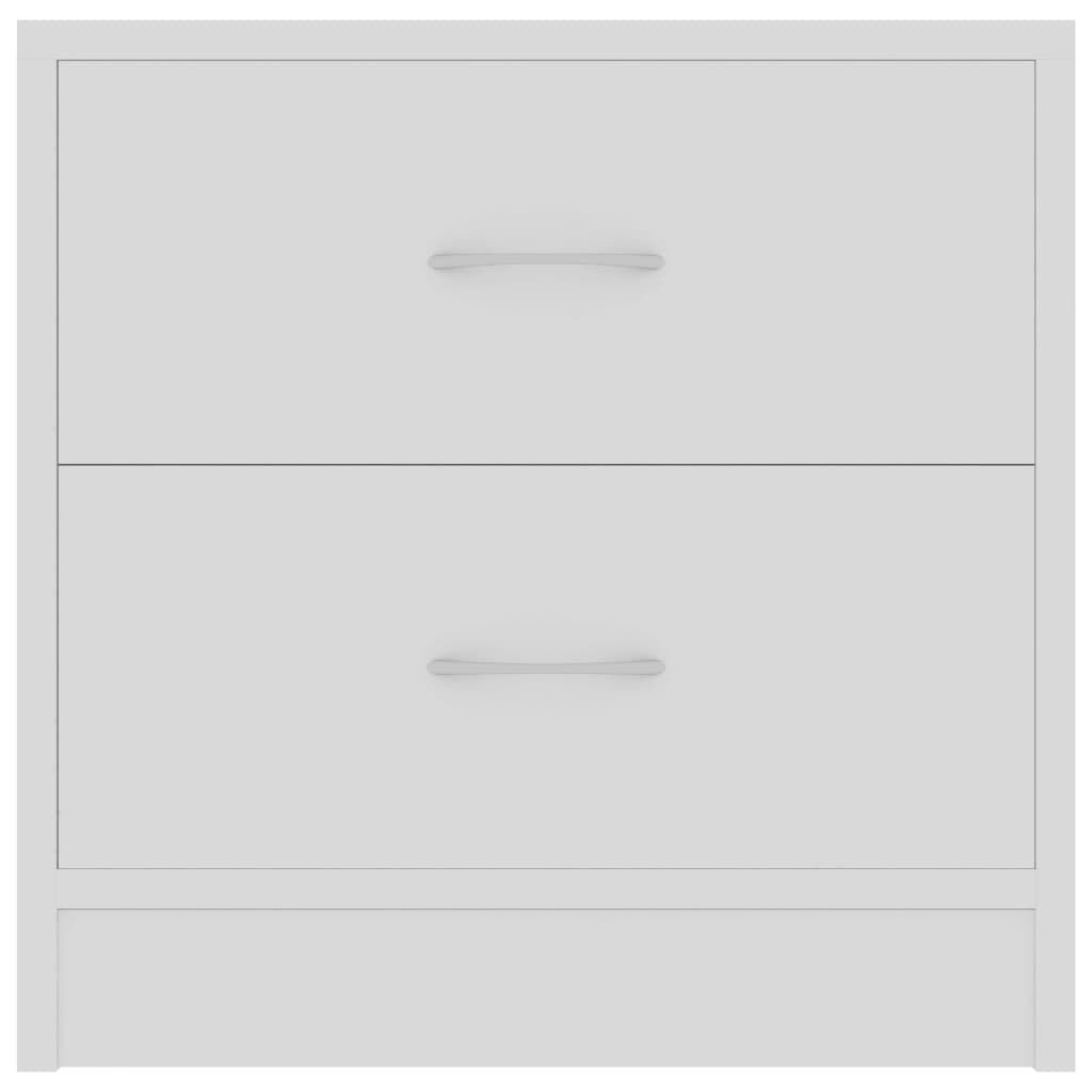 vidaXL Bedside Cabinets 2 pcs White 40x30x40 cm Engineered Wood