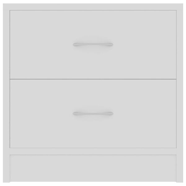vidaXL Bedside Cabinets 2 pcs White 40x30x40 cm Engineered Wood