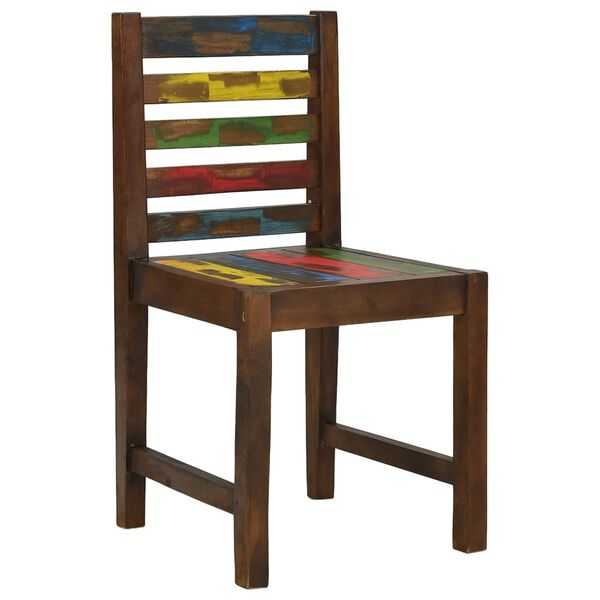 vidaXL Dining Chairs 2 pcs Solid Reclaimed Wood