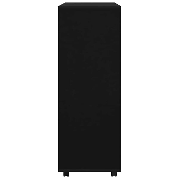 vidaXL Wardrobe Black 80x40x110 cm Engineered Wood