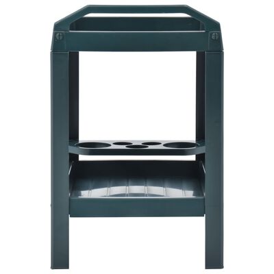 vidaXL Beverage Cart Green 69x53x72 cm Plastic, green vidaXL Beverage Cart Green 69x53x72 cm Plastic