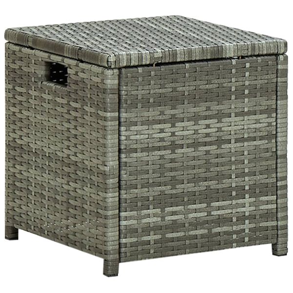 vidaXL 6 Piece Garden Lounge Set with Cushions Poly Rattan Grey