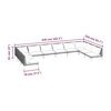 vidaXL 10 Piece Garden Lounge Set with Cushions Poly Rattan Dark Grey