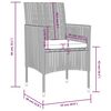 vidaXL 8 Piece Garden Lounge Set with Cushions Poly Rattan Black