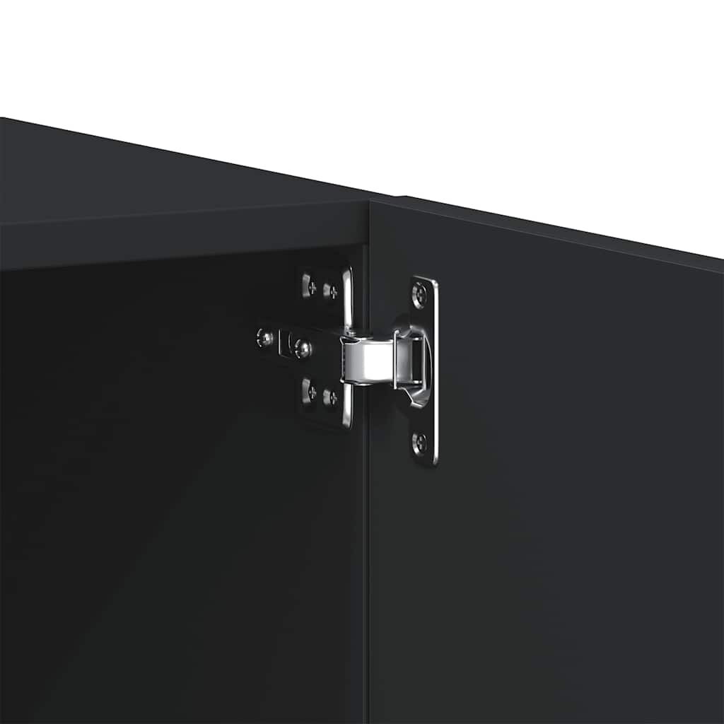 vidaXL TV Cabinet Black 100x35x40 cm Engineered Wood
