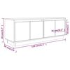 vidaXL TV Cabinet 110x34x40 cm Solid Wood Pine