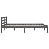 vidaXL Bed Frame without Mattress Solid Wood Pine 140x200cm Grey