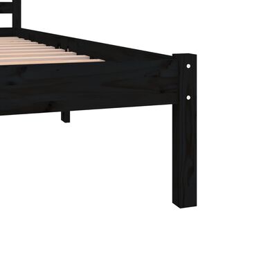 vidaXL Bed Frame without Mattress 180x200cm Black Super King Size, black vidaXL Bed Frame without Mattress 180x200cm Black Super King Size