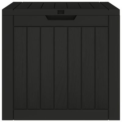 vidaXL Garden Storage Box Black 55.5x43x53 cm Polypropylene, black vidaXL Garden Storage Box Black 55.5x43x53 cm Polypropylene