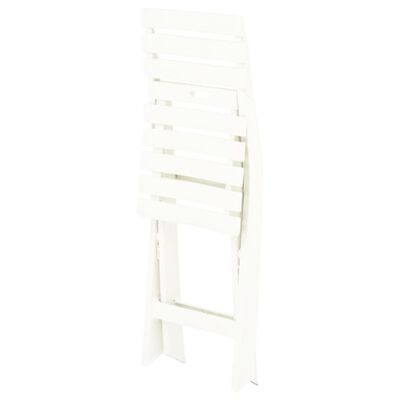 vidaXL Folding Garden Chairs 2 pcs Plastic White, white vidaXL Folding Garden Chairs 2 pcs Plastic White