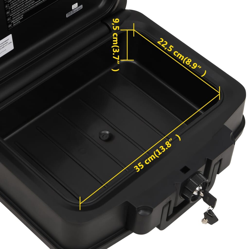 vidaXL Safe Box Black 44x37x16.5 cm