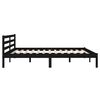 vidaXL Bed Frame without Mattress Solid Wood Pine 160x200cm Black