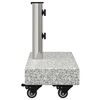 vidaXL Umbrella Base Light Grey 45x25x8.3 cm Granite
