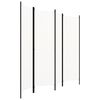 vidaXL 4-Panel Room Divider White 200x180 cm