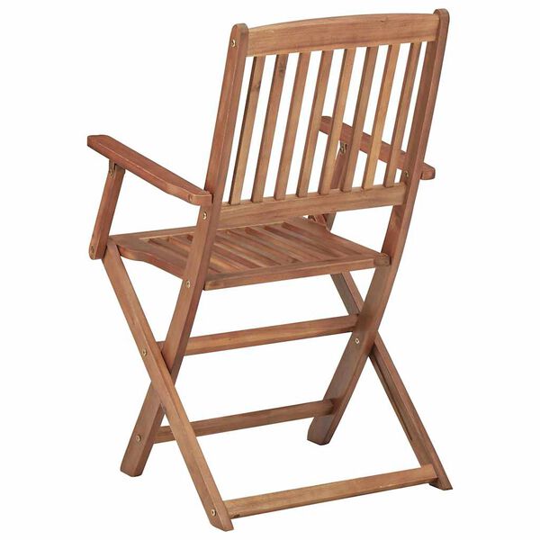 vidaXL Folding Garden Chairs 6 pcs Solid Acacia Wood
