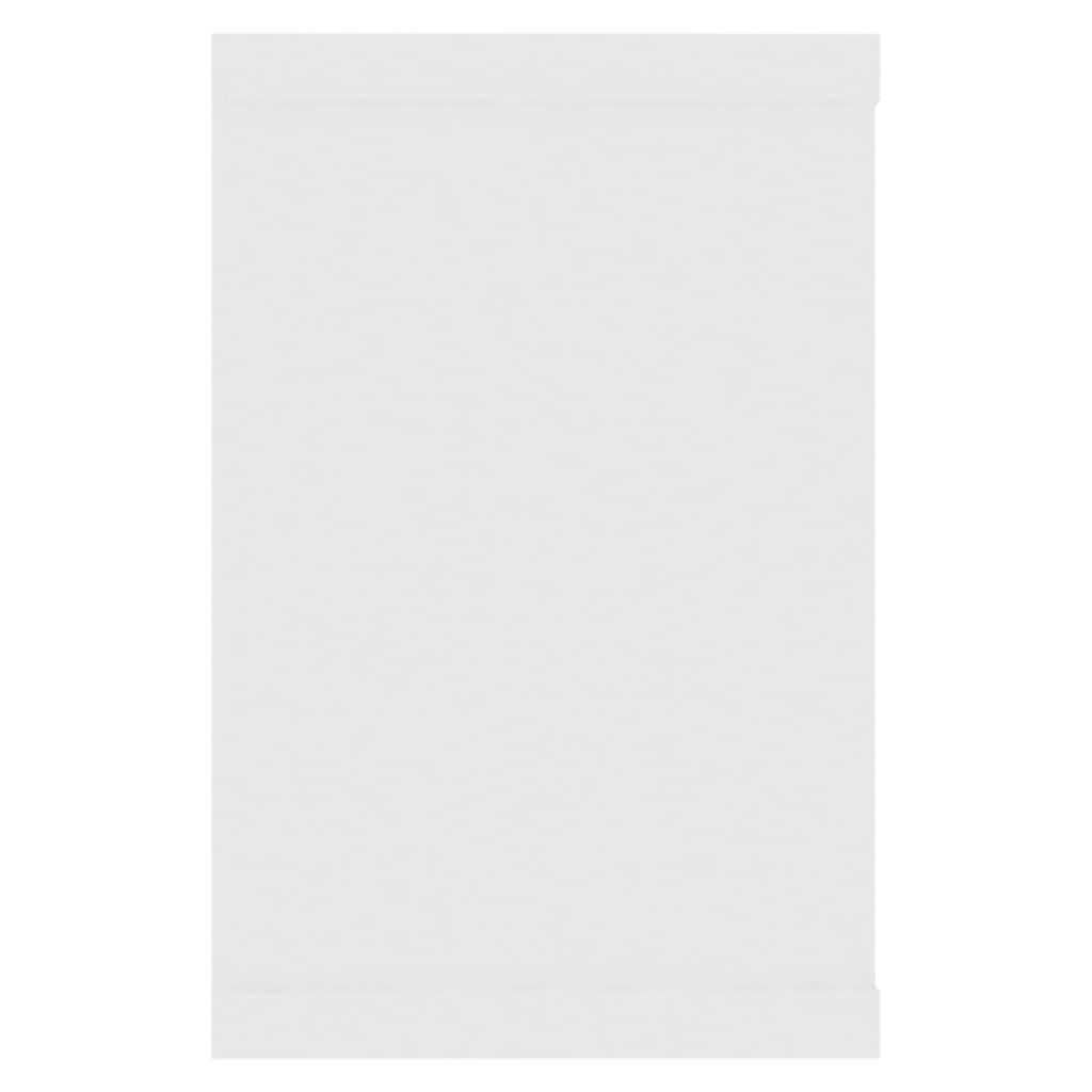vidaXL Wall Cube Shelf 2 pcs White 60x15x23 cm Engineered Wood