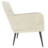 vidaXL Armchair Cream 62x79x79 cm Velvet