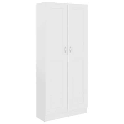 vidaXL Book Cabinet White 82.5x30.5x185.5 cm Engineered Wood, white vidaXL Book Cabinet White 82.5x30.5x185.5 cm Engineered Wood