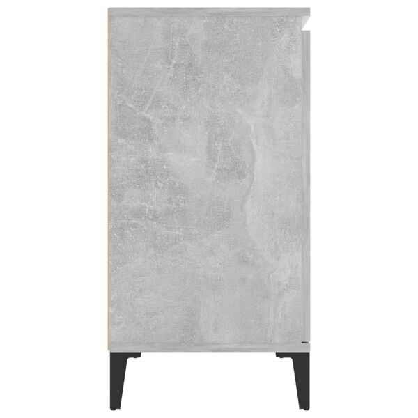 vidaXL Sideboard Concrete Grey 102x35x70 cm Engineered Wood