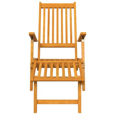 vidaXL Outdoor Deck Chairs with Footrests and Table Solid Wood Acacia,  vidaXL Outdoor Deck Chairs with Footrests and Table Solid Wood Acacia