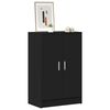 vidaXL Shoe Cabinet Black 60x35x92 cm Engineered Wood