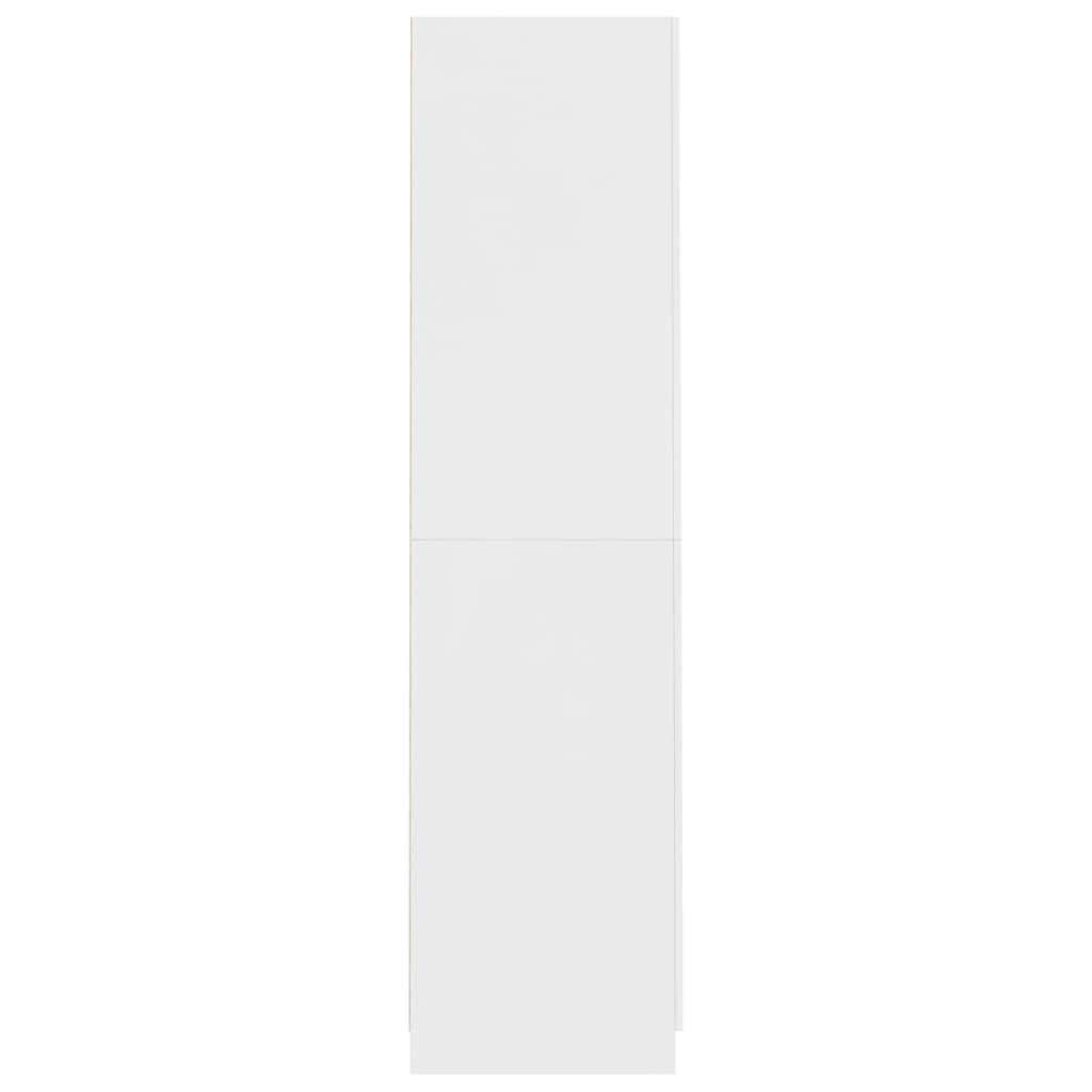 vidaXL Wardrobe White 90x52x200 cm Engineered Wood