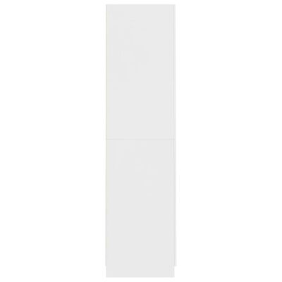 vidaXL Wardrobe White 90x52x200 cm Engineered Wood, white vidaXL Wardrobe White 90x52x200 cm Engineered Wood