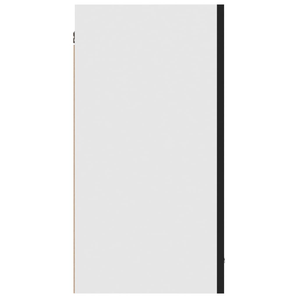 vidaXL Hanging Cabinet Lyon Black 80x31x60 cm Engineered Wood