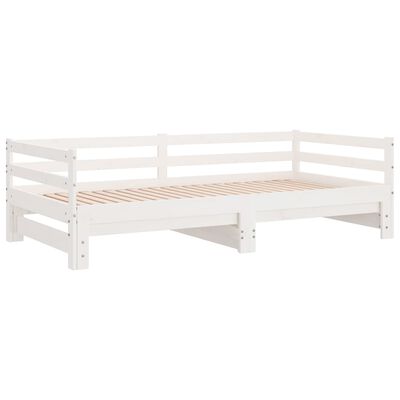 vidaXL Pull-out Day Bed without Mattress White 2x(90x200)cm, white vidaXL Pull-out Day Bed without Mattress White 2x(90x200)cm