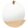 vidaXL Wall Mirror Solid Pinewood 35 cm