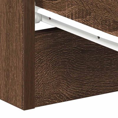 vidaXL Bedside Cabinets 2 pcs Brown Oak 38x35x56 cm Engineered Wood, brown oak vidaXL Bedside Cabinets 2 pcs Brown Oak 38x35x56 cm Engineered Wood