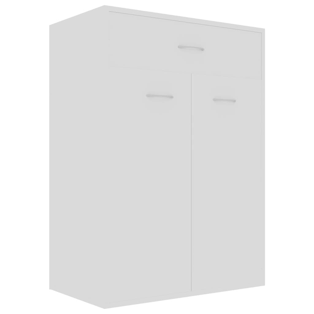 vidaXL Shoe Cabinet White 60x35x84 cm Engineered Wood
