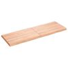 vidaXL Table Top Light Brown 120x40x(2-4)cm Treated Solid Wood Live Edge