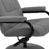 vidaXL Recliner Chair with Footrest Light Grey Fabric