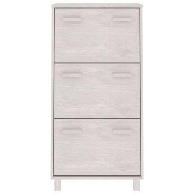 vidaXL Shoe Cabinet HAMAR White 59.5x35x117 cm Solid Wood Pine, white vidaXL Shoe Cabinet HAMAR White 59.5x35x117 cm Solid Wood Pine