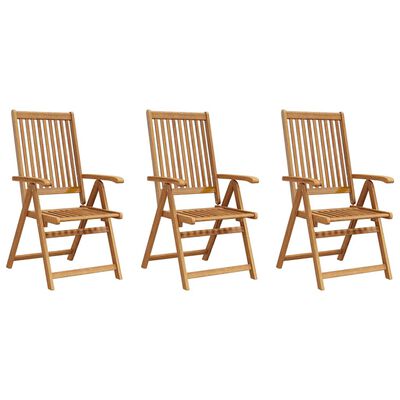 vidaXL Folding Garden Chairs 3 pcs Solid Acacia Wood,  vidaXL Folding Garden Chairs 3 pcs Solid Acacia Wood