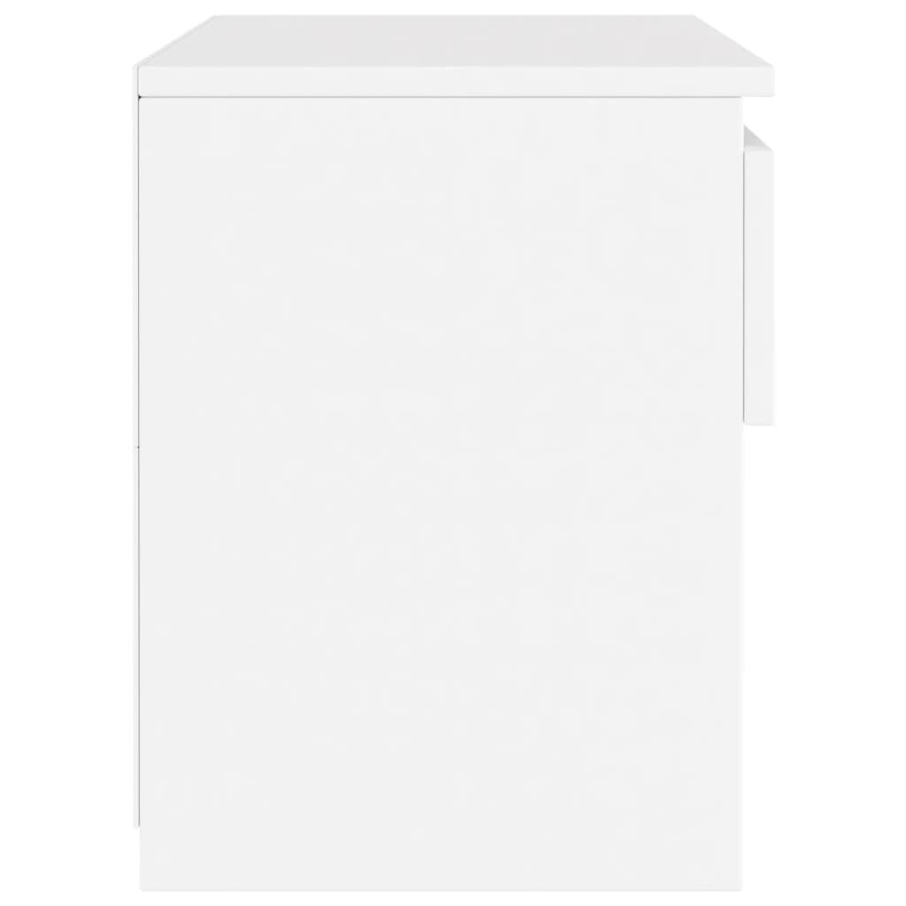 vidaXL Bedside Cabinets 2 pcs White 40x30x39 cm Engineered Wood